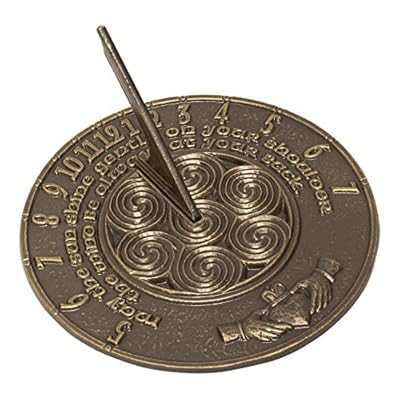 Whitehall 00777 Claddagh Sundial in French Bronze