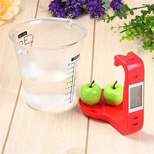 uyhghjhb Taza Medidora Digital, Báscula De Cocina Para Alimentos Básculas De Jarra De Cocina Báscula Electrónica LCD Para Hornear De Cocina (1000g / 1g) Rojo Cover