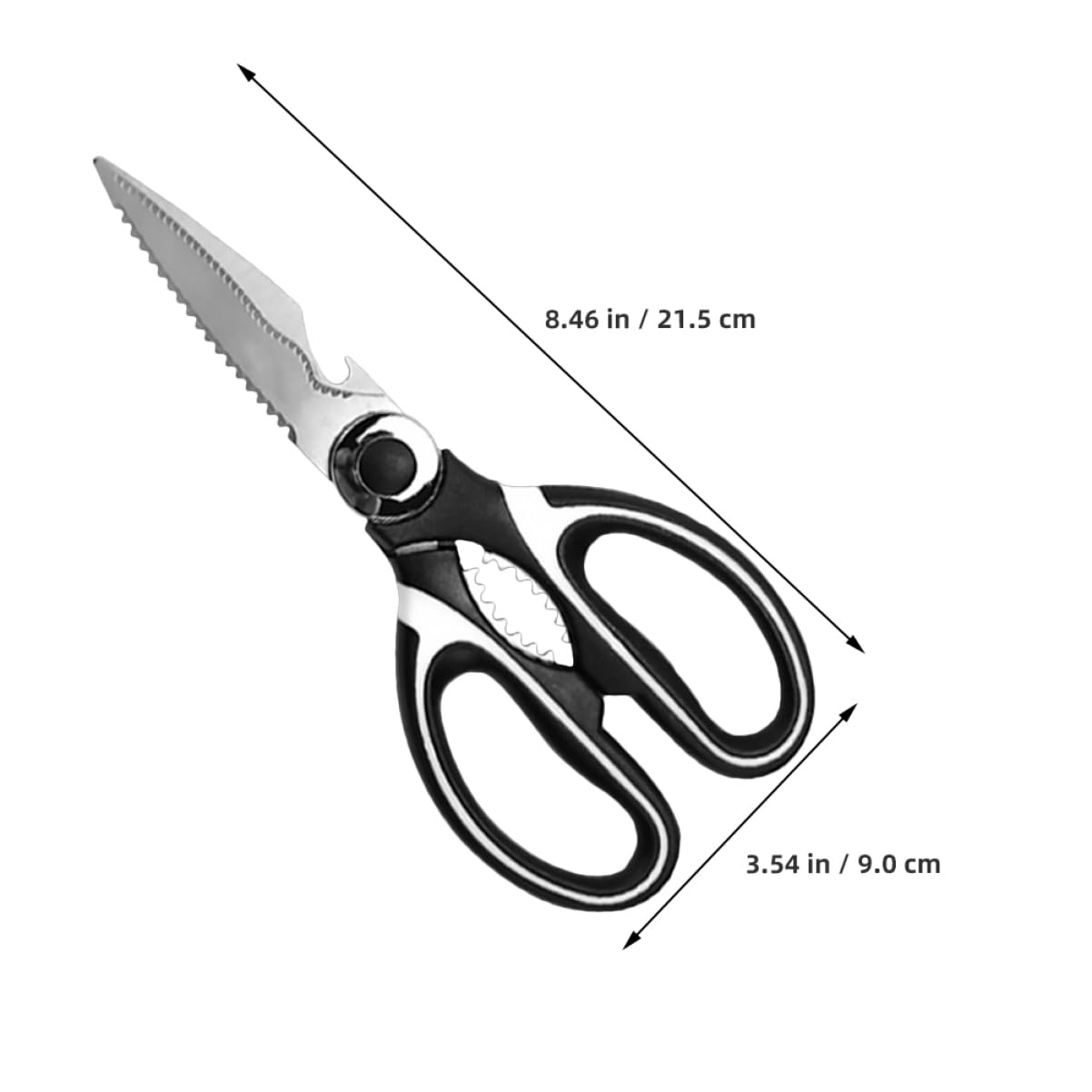 DECHOUS 1Pc Multifunctional Stainless Steel Poultry Scissor Ultra Kitchen Shears for Meat Bone and Vegetable Cutting Ergonomic Skid Handles Essential Kitchen Gadget