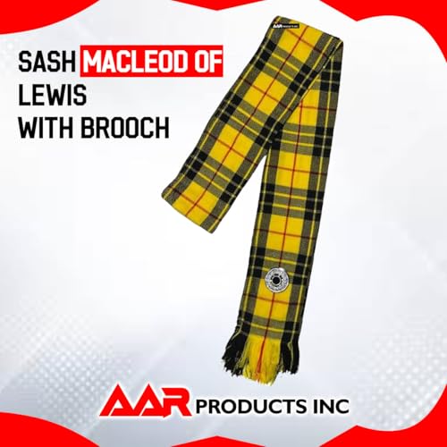 Image of AAR Womens Tartan Clan Sashes Ladies Brooch Scottish Highland - 90 x 10.5 Inches