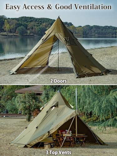 TOMOUNT 2-4 Person Hot Tent