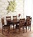 RK Wood Solid Sheesham Wood Traditional Dining Table 6 Seater Wooden Six Seater Dinning Table with 6 Chairs for Home Chairs with Cushion Chairs Sets for Restaurants (Traditional-Style-01