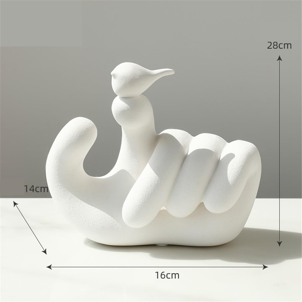 rzeźby Nowoczesne, proste, kreatywne ozdoby w kształcie ptaków na palce, rękodzieło, 16 * 14 * 28 cm Statua