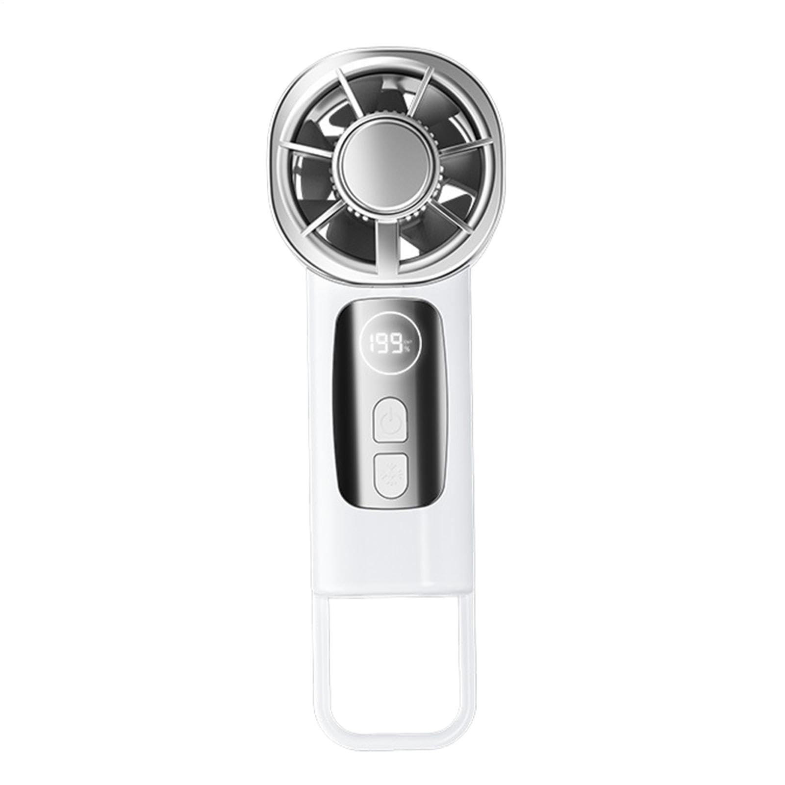 Ventilo pince voiture USB portatif puissant avec affichage LED et crochet de suspension