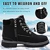 VTASQ Snow Boots Womens Waterproof Ladies Winter Ankle Boots Warm Faux Fur Lined Hiking Walking Shoes Backpacking Non-Slip Outdoor Fashion Shoes Black UK5 #2