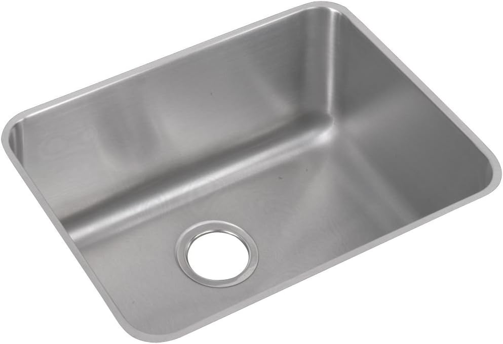 Elkay ELUH211510 Lustertone Classic Single Bowl Undermount Stainless Steel Sink