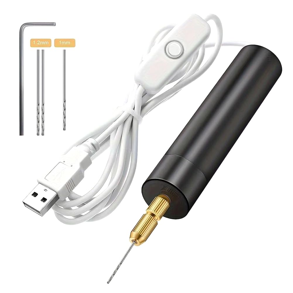 USB Mini Electric Drill Kit, USB Drill, Rotary Tools, Engraver Pen, Piercing Tools for Jewelry with Bits, Power Tools