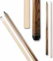 Action Zebrawood Break Jump Pool Cue Stick - 58 Inch, 13mm Phenolic Tip, Wood-to-Wood Joint