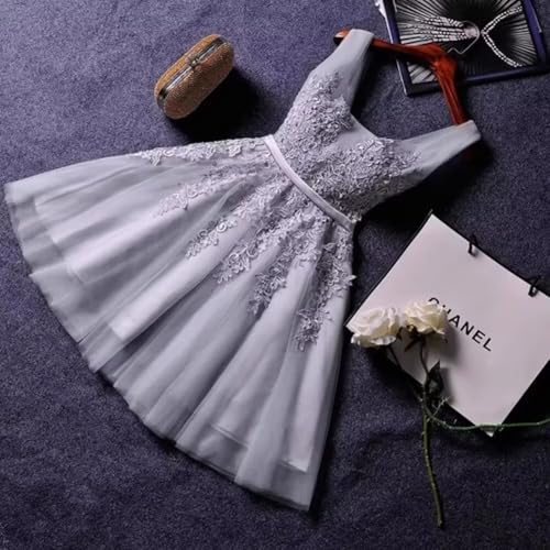 Asulla Tulle Wedding Bridesmaid Dresses Appliques Short Homecoming Dresses for Teens2