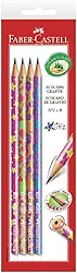 EcoLápis Grafite Glitz Faber-Castell, 4 unidades