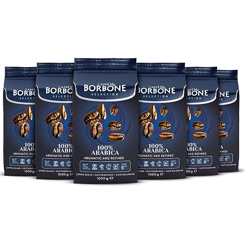 Image of Caffe Borbone 100% Arabica Whole Bean Coffee, Arabica Coffee Beans, Medium Roast, 2.2 lb Bag (Pack of 6)