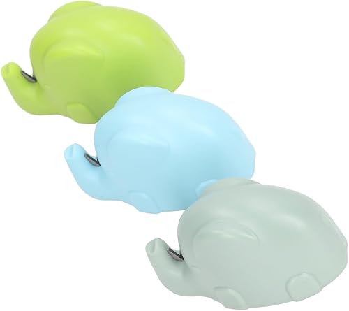 Miniatura 6 de Afilador de cuchillos de 3 piezas, diseño de elefante de dibujos animados, fácil operación, acero de tungsteno, accesorios de cuchillos de cocina