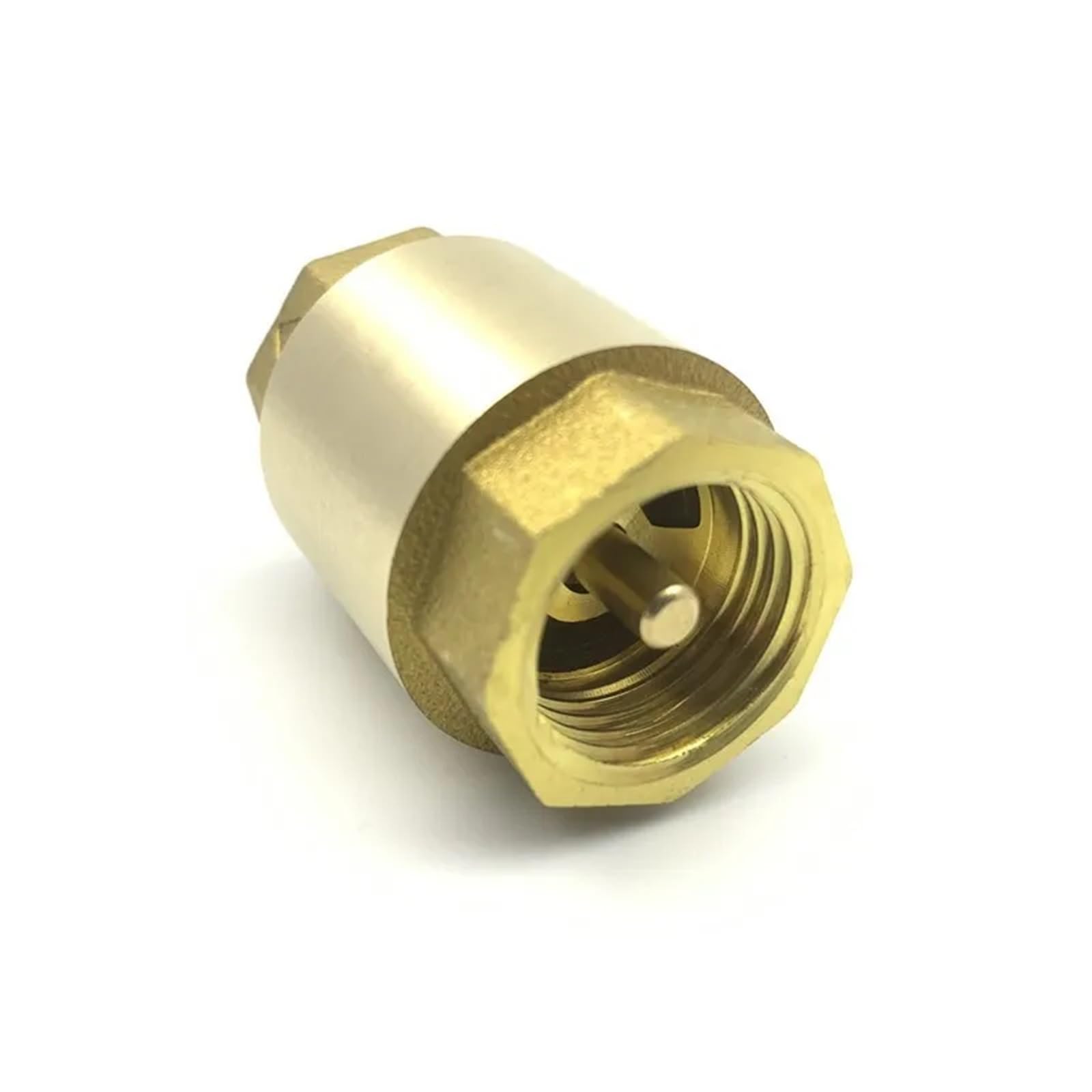 1 unidad DN32/DN40/DN50 NPT válvula de retención resorte en línea hilo femenino latón 40mm diámetro 200WOG for Control agua(DN40)