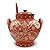 Traditional Portuguese Hand-painted Vintage Clay Terracotta Soup Tureen