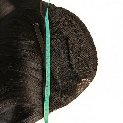 Image of MapofBeauty 20 Inch /50 cm Long Layered With Bangs Straight Synthetic fiber Shoulder Length Hair for Daily Use or Party Wig (Black)