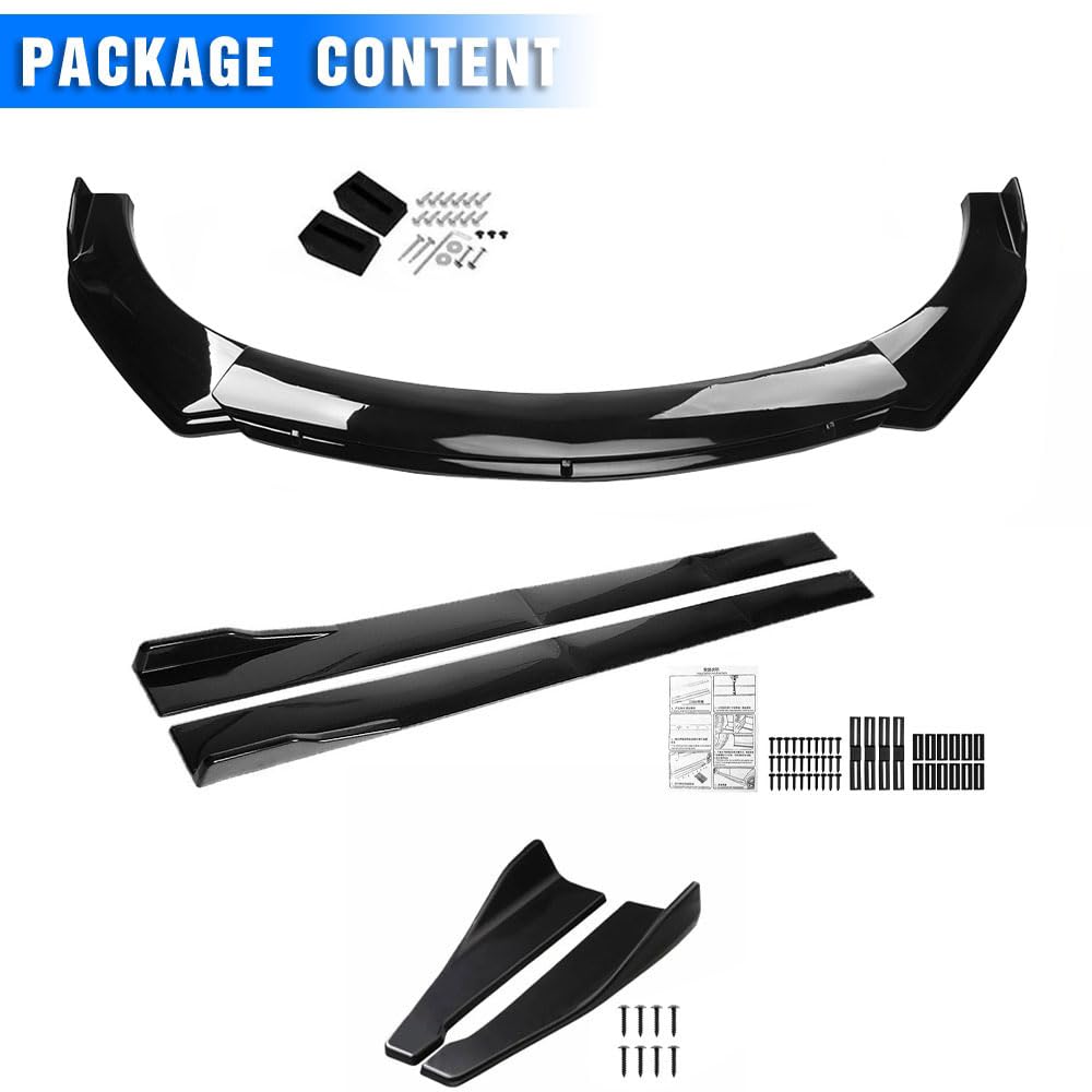 Machgrin Universal Car Front Bumper Lip Spoiler Body Kits + 86.6