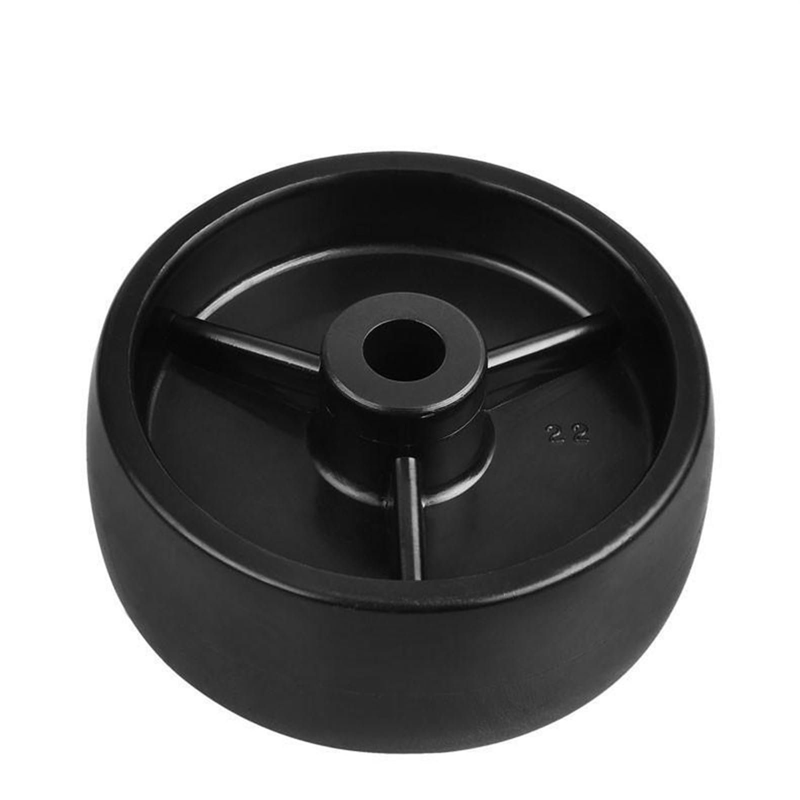 4 Teile/los Rollen 2,5 Zoll Schwarz PP Einzelrad Innenloch 8mm Lagerlos Kunststoff Durchmesser 65mm