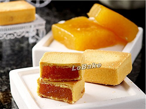 Lobake Rectangle Shape Aluminium Pineapple Cake Mold Stainless Steel Pressing Stamp Mooncake Mould Fondant Cookie Biscuit Molds Diy #TOP5