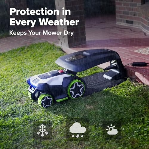 Image of Greenworks Garage for AiMowbot C10Z /C20 /C20Z /C30Z /G20AWD /G20AWDX, Clip-and-Go Easy Setup, Clear View Window, Smart Storage Tray