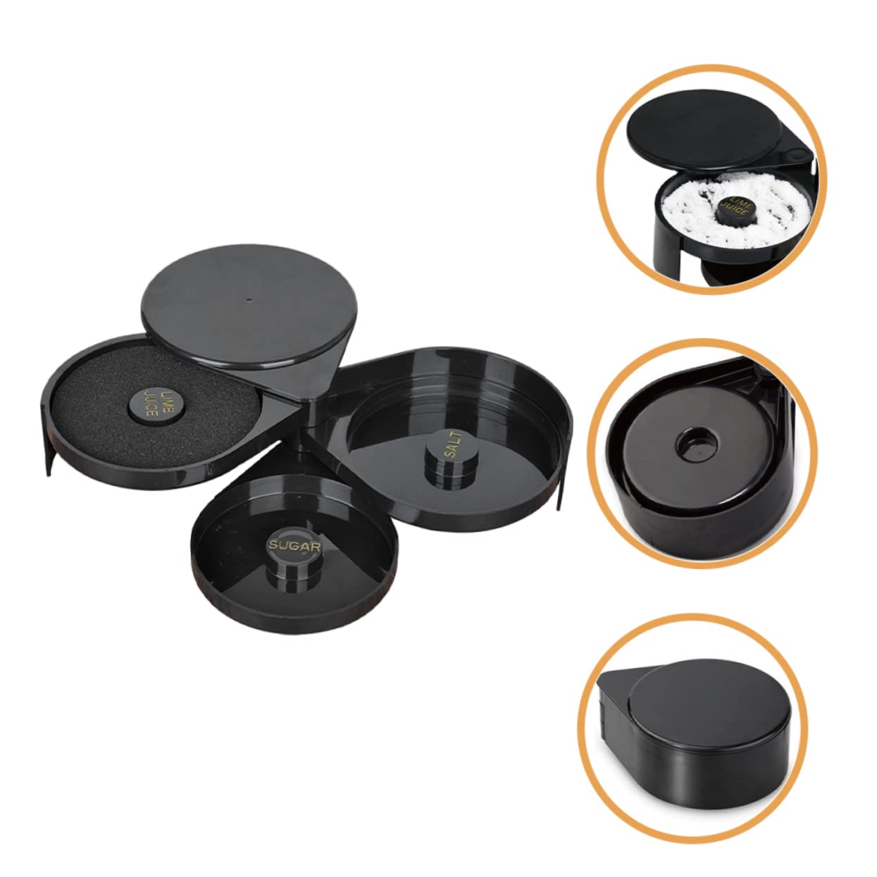 BESTonZON Caja De De Margarita Para Cócteles Herramienta Para y Organizador De Sazonadores Para Bebidas Taza y Vaso