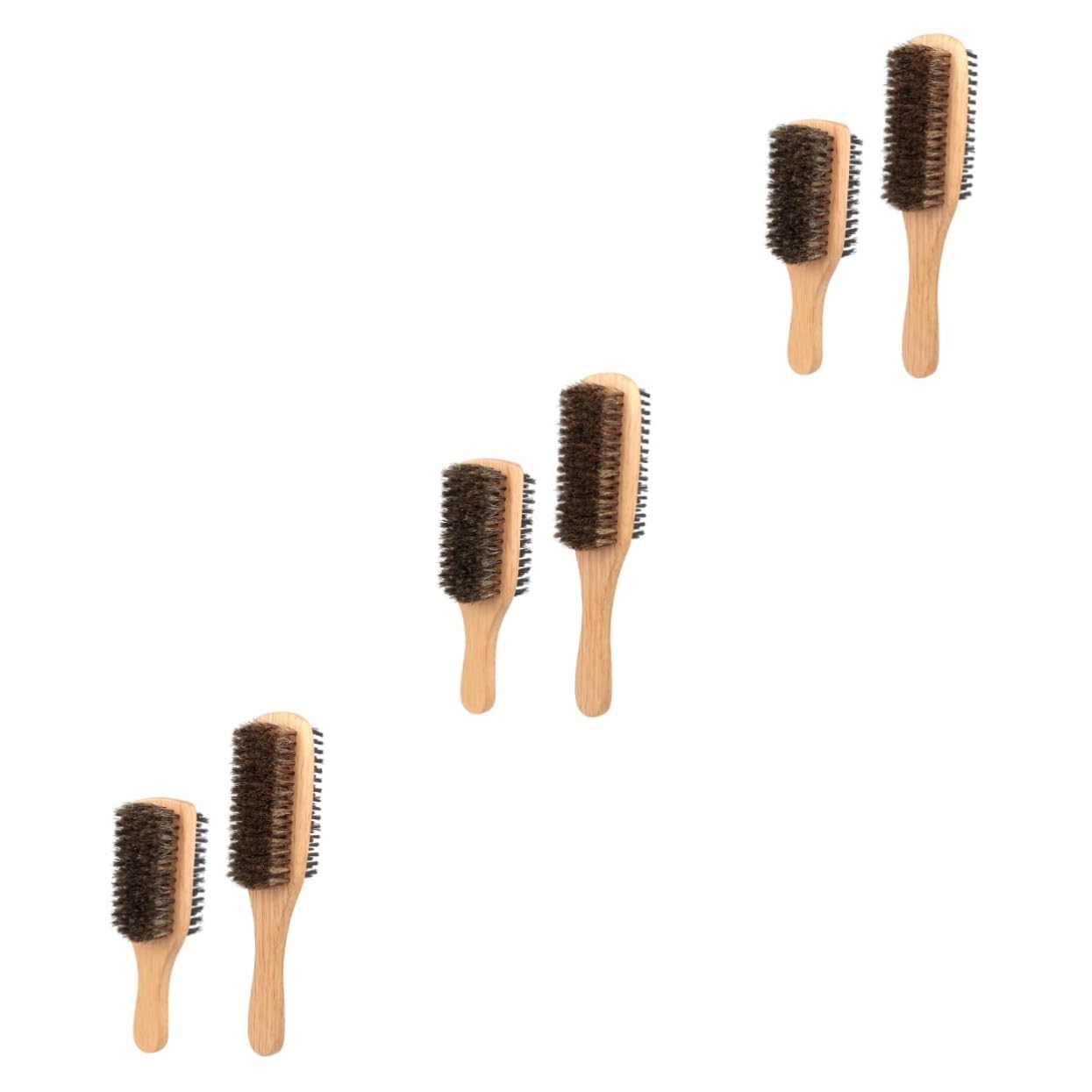 FOMIYES 6 Pz Pennello in setola a doppia faccia spazzola arricciacapelli curly hair brush spazzola per con setole di cinghiale spazzola in pelo di cinghiale estirpatore a spazzola