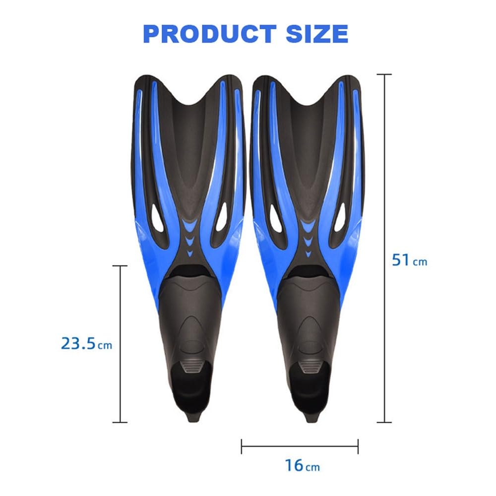 Aletas de esnórquel for Adultos, Comodidad Flexible Profesional TPR Aletas de Buceo Antideslizantes Aletas de Buceo de Goma Aletas de natación Deportes acuáticos Zapatos de Playa (Size : XL)