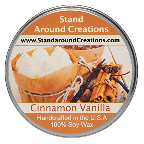 Premium 100% Soy Tureen Candle - 8 oz. - Cinnamon Vanilla - The Scent of Spicy Cinnamon w/Sweet Vanilla.