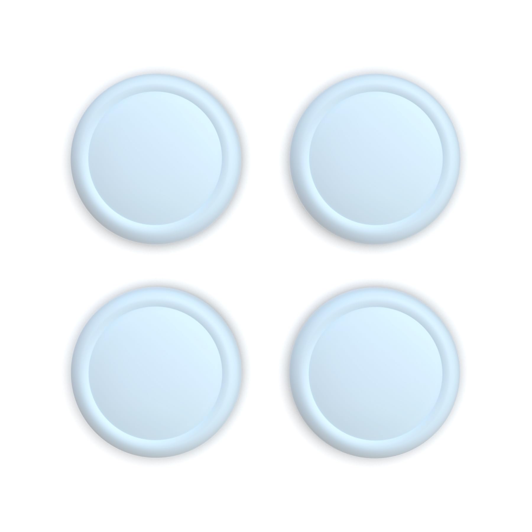 PlayVital Thumb Grips for Nintendo Switch 2, 4-Pack Silicone Joystick Caps for Joycon 2 Accessories, Comfort Thumbstick Grip Covers - Heaven Blue