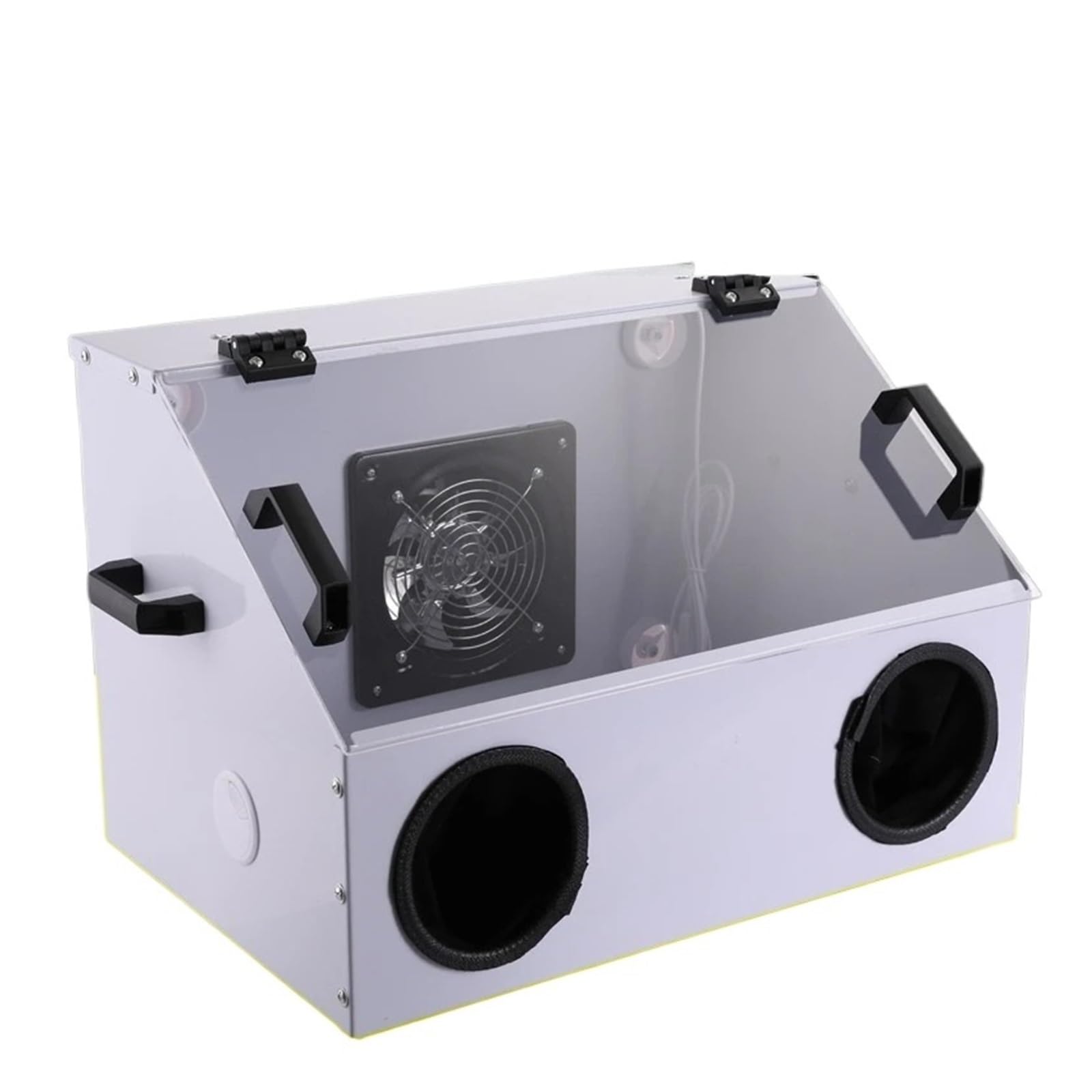 Dust Cover,Dust Box, Dust Box Metal Integrated Table Grinding Machine, Cutting Engraving Polishing Acrylic Dust Case For Sanding Polishing for Grinding, Polishing, Cutting, Drilling(450*300*300Dustpro