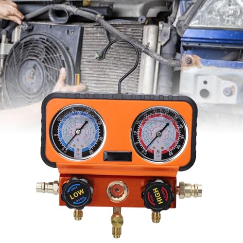 Kit de jauges de collecteur HVAC multi-réfrigérants R134a R1234yf pour climatisation auto