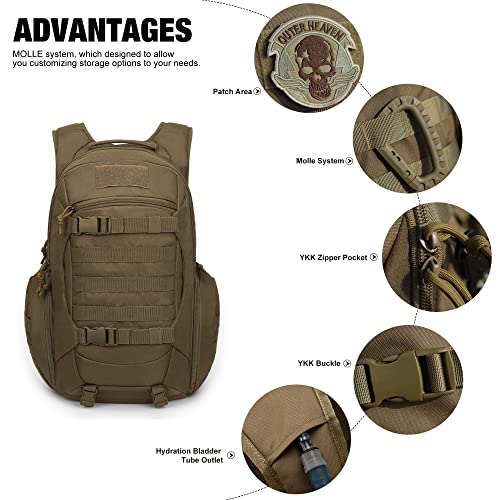 Mardingtop 28L Rucksack Taktischer Trekkingrucksacke Rucksäck Outdoor Wanderrucksäcke für Camping Wandern Reisen - Image 4