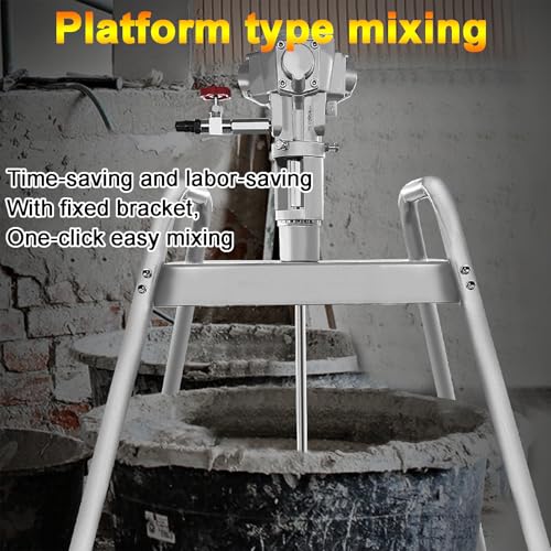 Mezclador de pintura neumático con impulsor de acero inoxidable, velocidad de 2500 rpm, elevación manual y válvula de control de aire para tinta y tintes