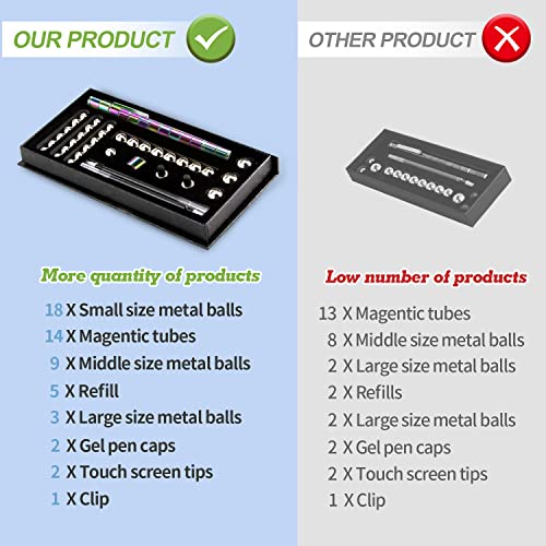RoserRose-Fidget-Pen-Magnet-Stift-Magnetischer-Kugelschreiber-Lustig-Multifunktions-Magnetstift-Coole-Gadgets-Geschenk-fuer-Maenner-Lustige-Geburtstagsgeschenk-Jungen-Geschenke-Bunt