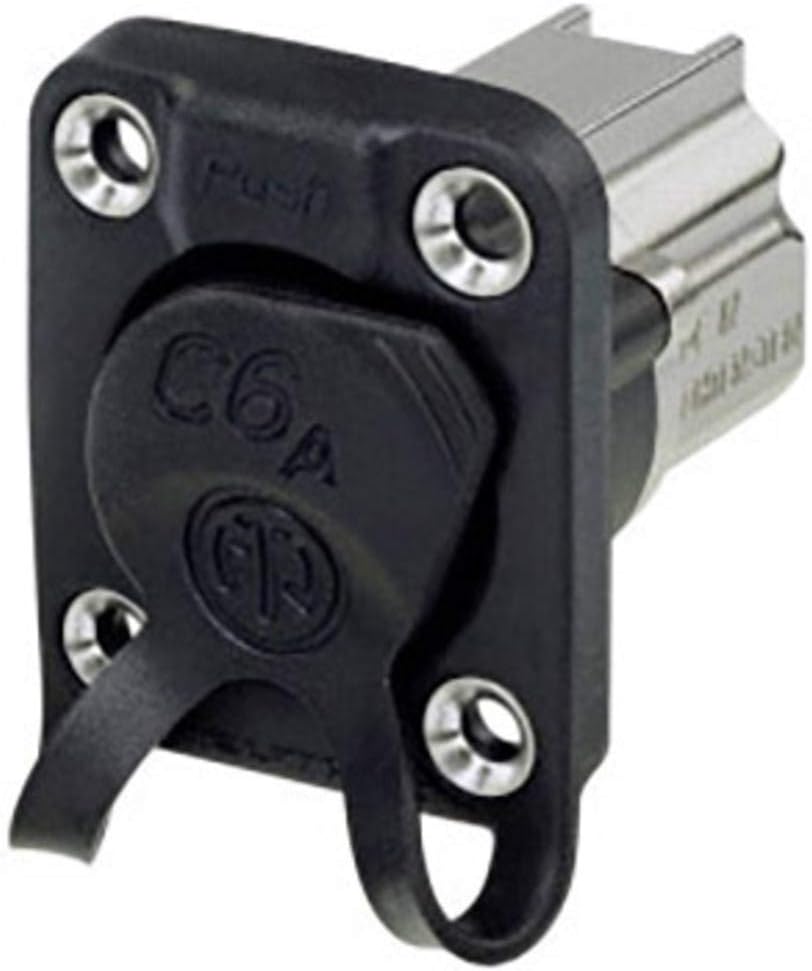 Neutrik NE8FDX-P6-W Female Through Installation Pole 8P8C Black Pack of 1