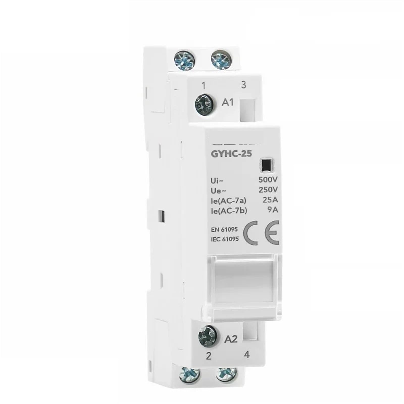 NVSFZGIYG Din Rail Household Contactor AC24V 48V 110V 220V 2P 25A 2NO 50/60Hz AC 1Pcs(2P 25A 2NO 110VAC)