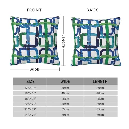 Housse de coussin douce 60x60 lot de 2 avec fermeture éclair invisible - 7