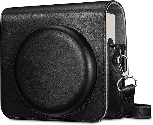 Protective Case for Fuji-Film Insta-x Instant Square SQ40 Instant Camera - Premium Vegan Leather Bag Cover with Removable Adjustable Strap-image-4