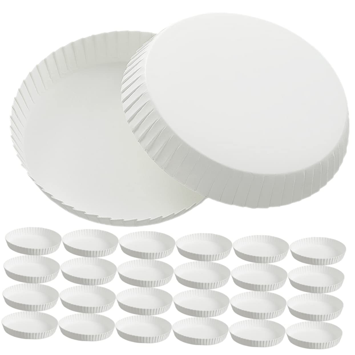 150pcs Disposable Paper Cup Lids Dustproof Drink Covers for Bar/Restaurant/KTV Hotel Room Cups 7cm Diameter