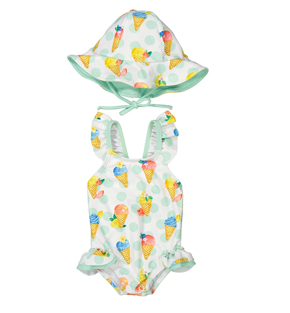 Mayoral Baby Infant or Toddler Girls Swimsuits (US, Age, 6 Months, 9 Months, BlueIceCream)