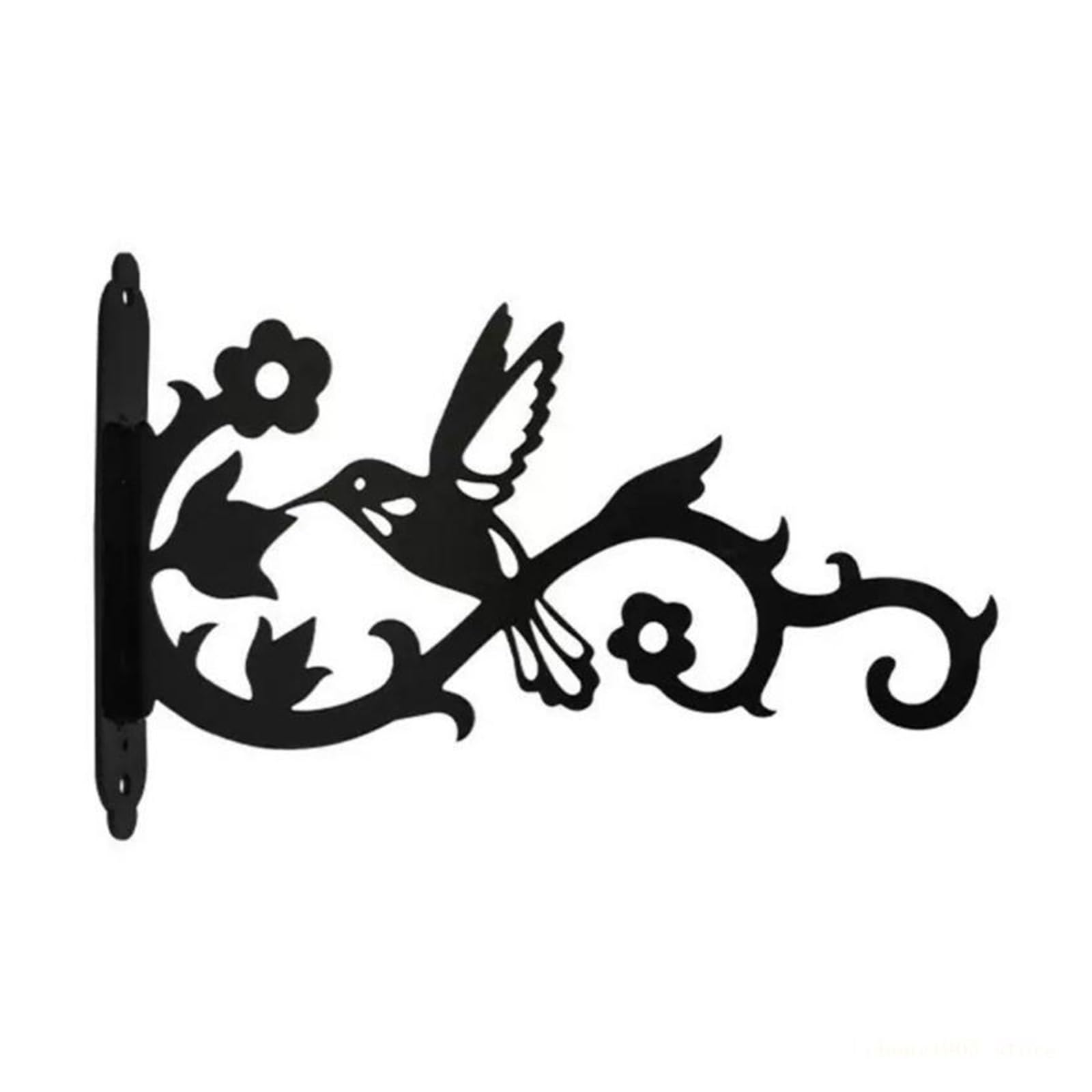 YUPLIODSX Hanging Basket Bracket Heavy Duty Garden Hanging Brackets Featuring Delicate Bird for Plant Pots(Single Bird)