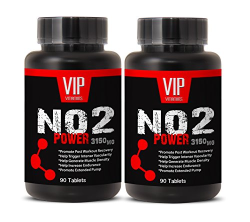 Premium Nitric Oxide Energy - Nitric Oxide 3150mg - L-Arginine Preworkout Supplement - (2 Bottles 180 Capsules)