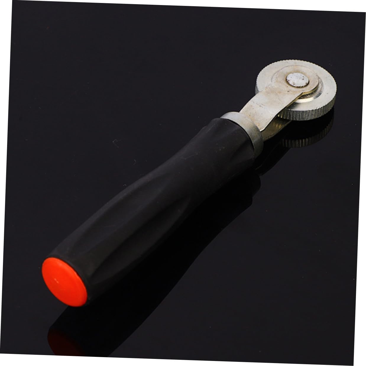 Kit Riparazione Pneumatici Auto Nero Compatto Metallo | Rullo a Pressione e Testina a Tazza, Struttura Robusta, Uso Professionale, da Tenere nel Bagagliaio