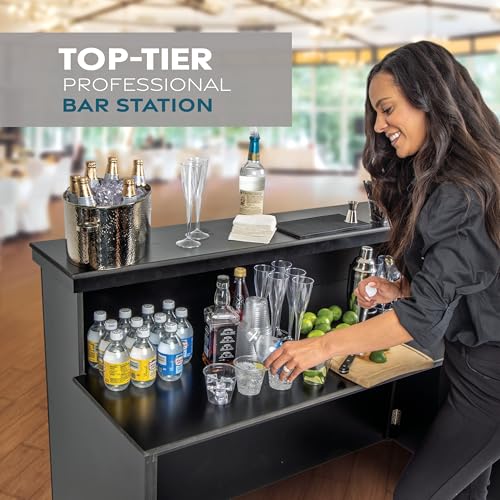 Image of GoBar Elite Heavy-Duty Portable Bar Table - White or Black