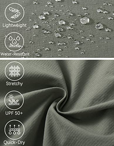 Wenronsta Men's Hiking Work Cargo Pants Quick-Dry Lightweight Waterproof 6 Pockets Outdoor Mountain Fishing Camping Pants Sage Green M #TOP4