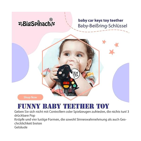 Der Silikon-Babyschlüssel-Beißring für glückliche Babys – Bild 6