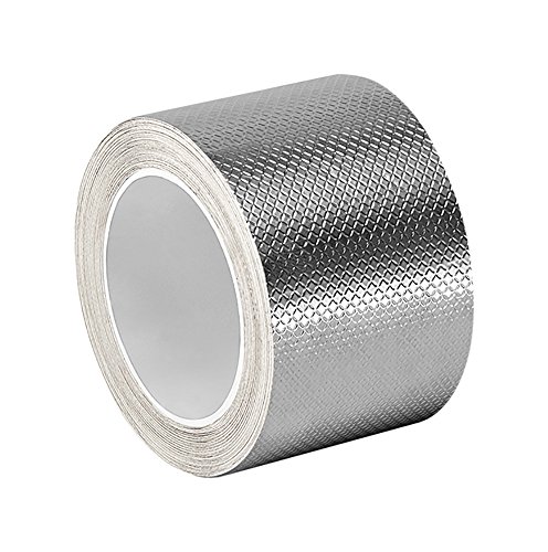 Image of 3M 2-6-1267 Silver Aluminum /Acrylic Adhesive Embossed Foil Tape, 0.0083 yd Thick, 6 yd Length, 2 inch Width, 1 roll
