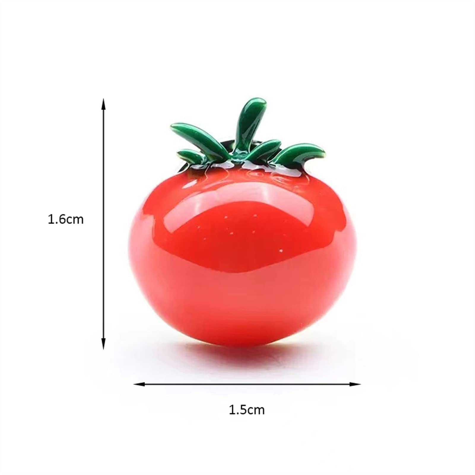 CFWSHJ Broche para Mujer, Hombre, Accesorios de Moda para Mujer, Esmalte Rojo Tomate, Broche de Planta de Tomate para Mujer, cárdigan, Chaqueta, Abrigo, Broche, Accesorios para Fiesta de cumpleaños y