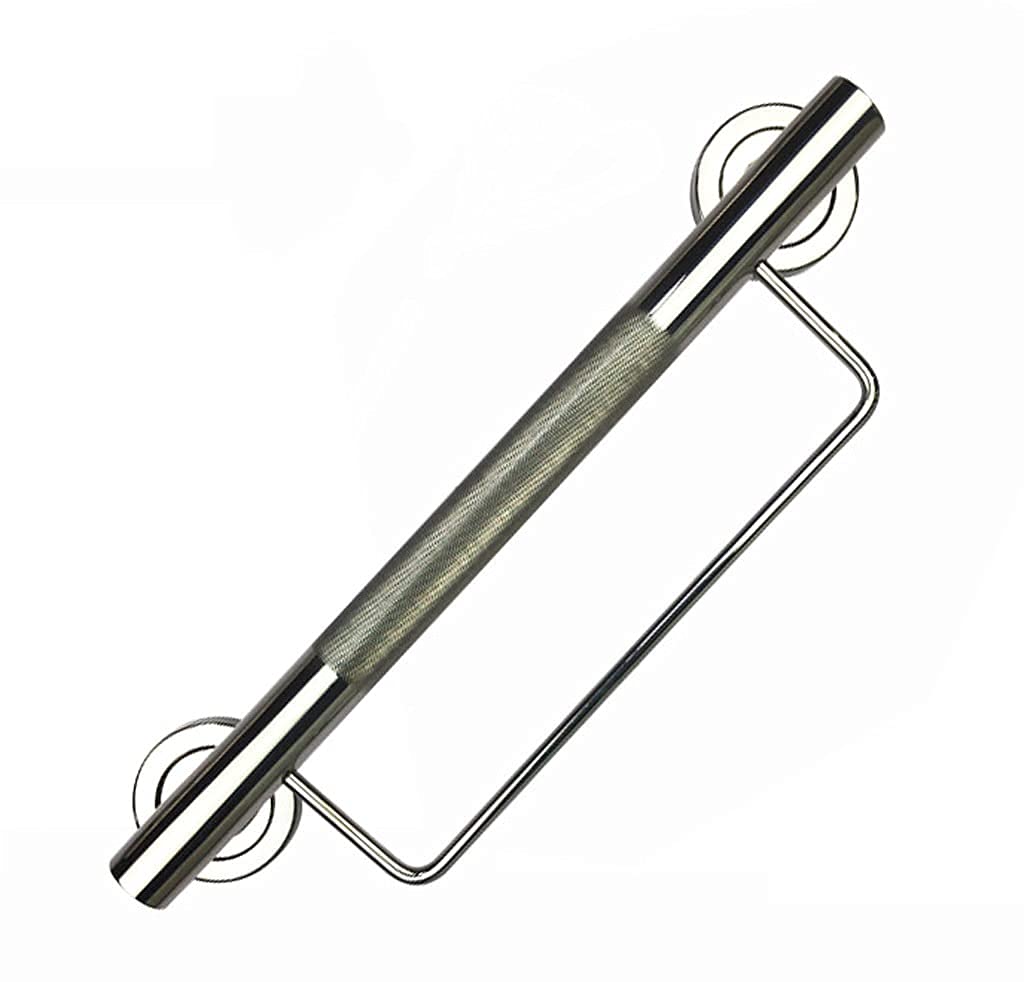 Tyuhduyur Safety Grab Bar Stainless Steel Knurled Towel Rail Bathroom Shower Non-Slip One-Word Handrails Shower Balance Bar Safety Support Senior Auxiliary Bathroom Handles For The Elderly And The (45Cm)