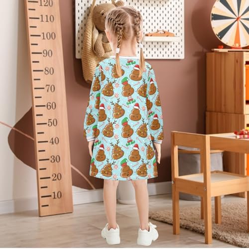 Toddler Girls Dresses Winter Long Sleeve Dress for Girl A-Line Cute Casual Dress 2-8 Years3