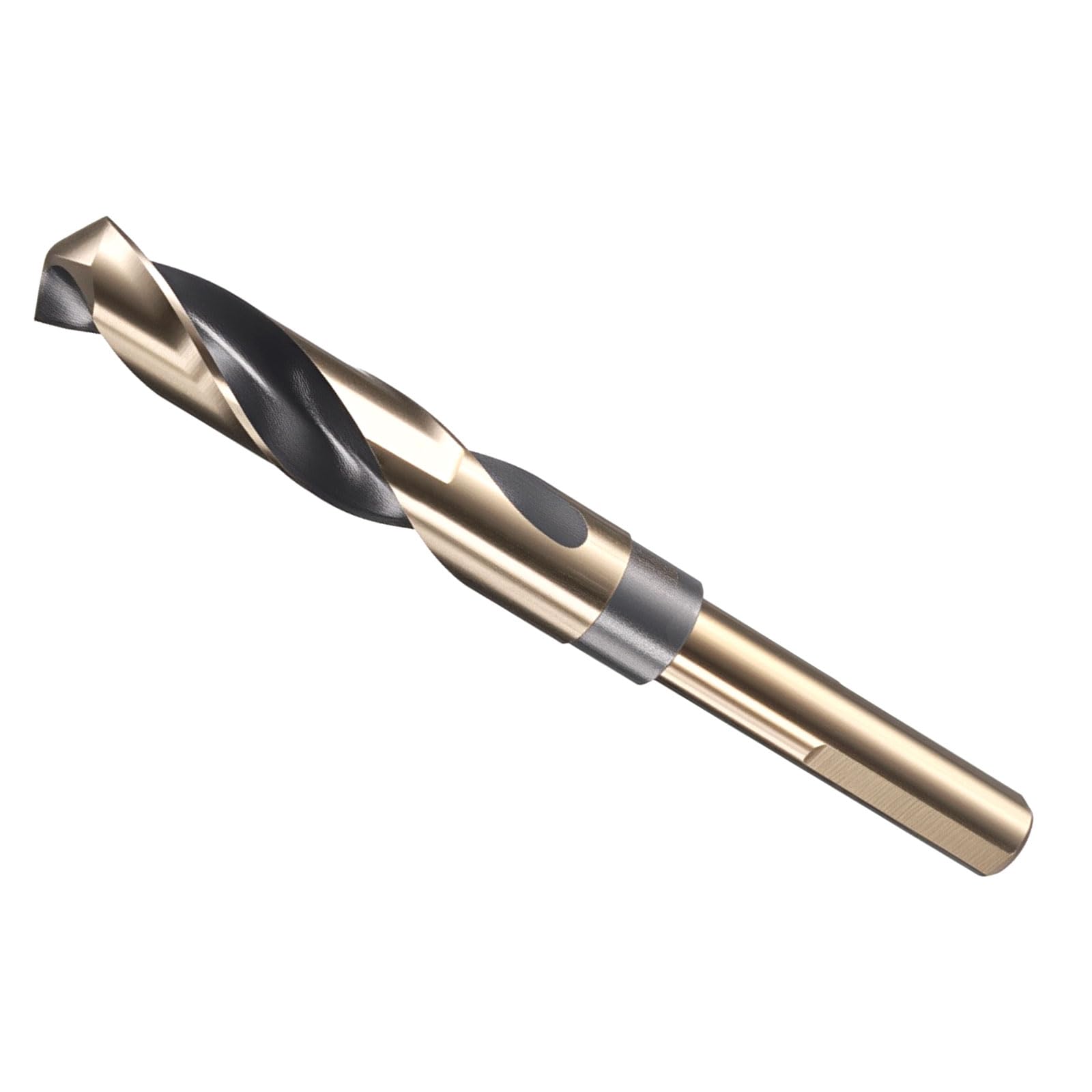METALLIXITY 17.1mm Drill Bit (43/64"), 1/2" Reduced Shank 3-Flat M35 5% Cobalt HSS 135-Degree Point Angle for Stainless Steel